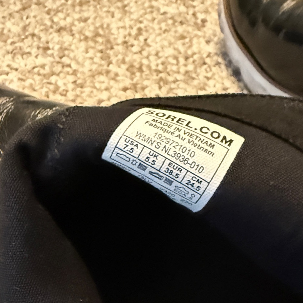 Sorel Women's Black Leather Boots - Picture 2 of 5